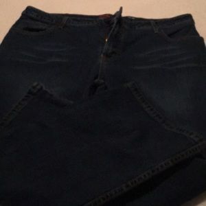 Mossimo boot cut zip & button front jeans with pockets size 15